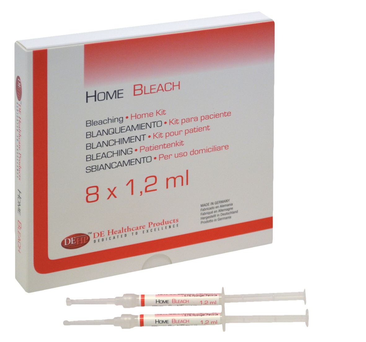 DEHP Bleaching Home Kit 10% 8 x 1.2ml Syringes