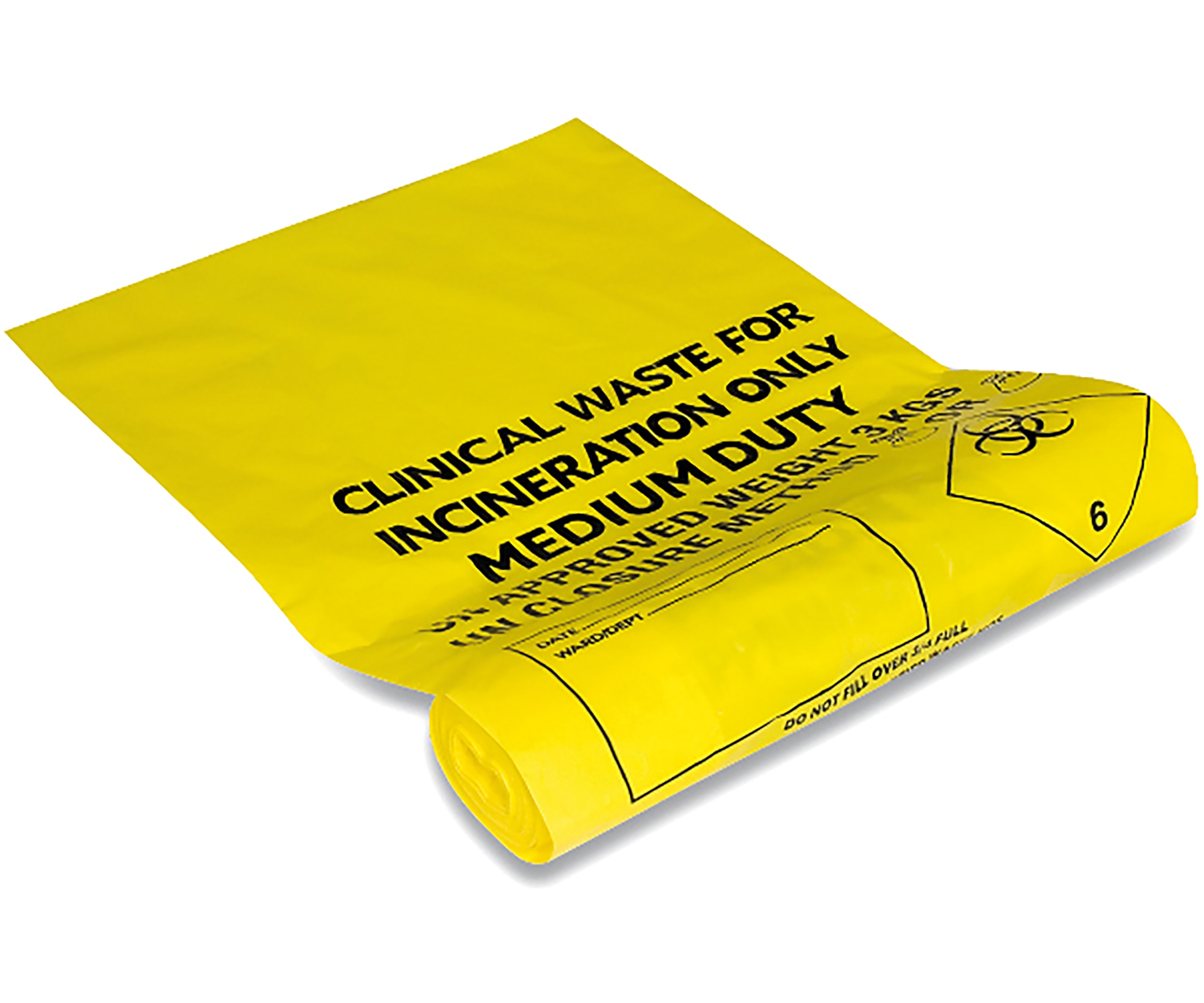 Clinical Waste Bags Selfseal 63 x 42cm 100pk