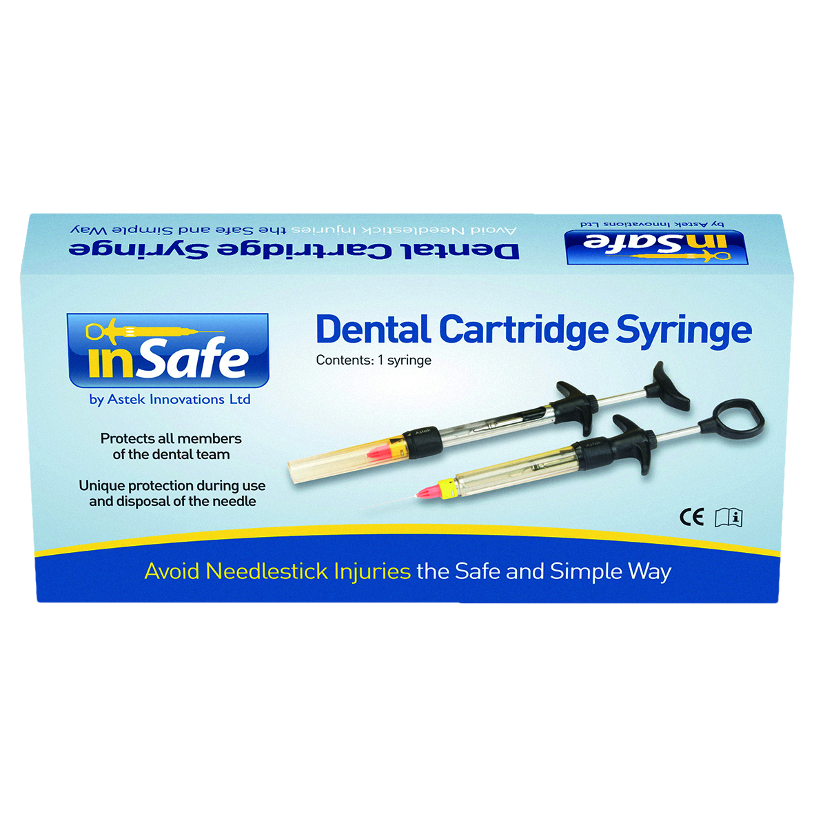 inSafe Syringe Harpoon Aspirating T-Type 2.2