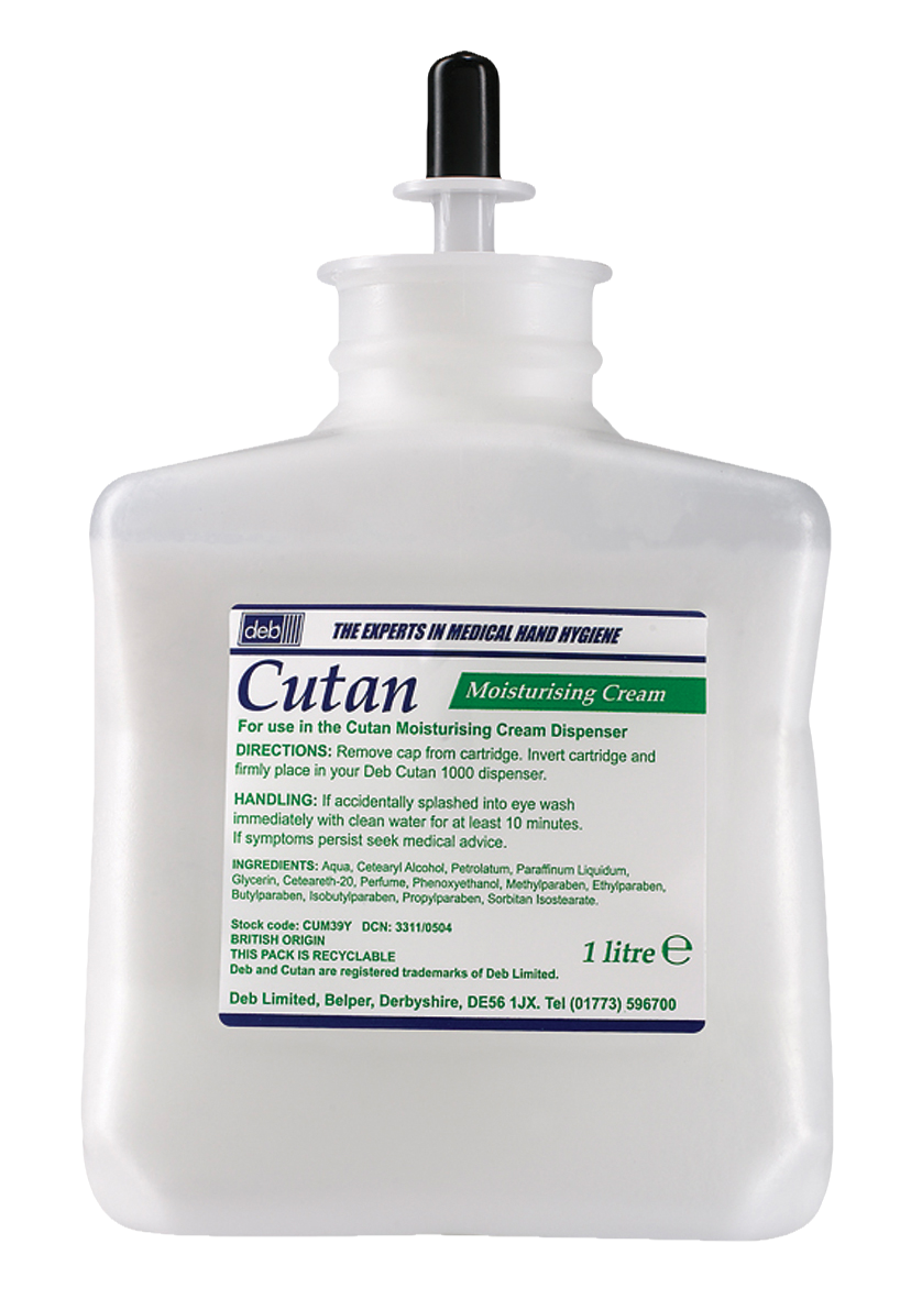 Cutan Moisturising Cream 1L 6pk