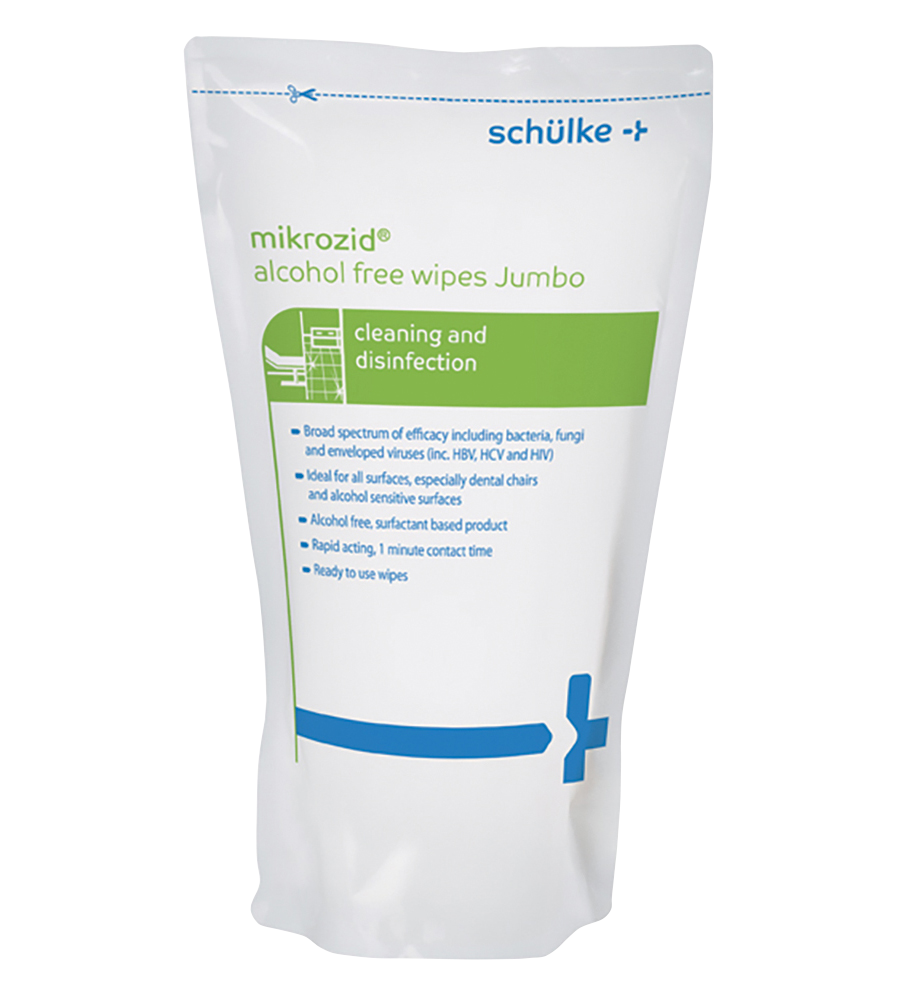 Mikrozid Alcohol-Free Jumbo Wipes Refill 200pk