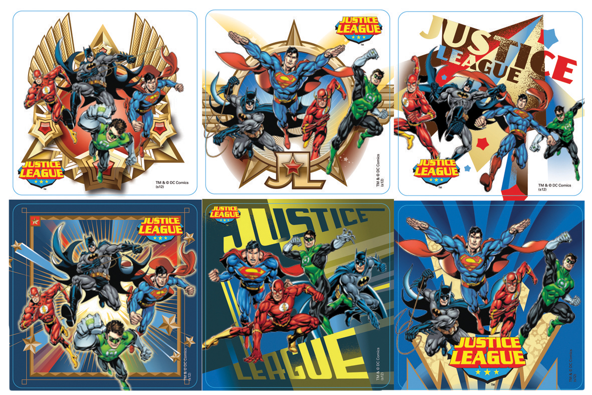 Stickers Justice League 100pk