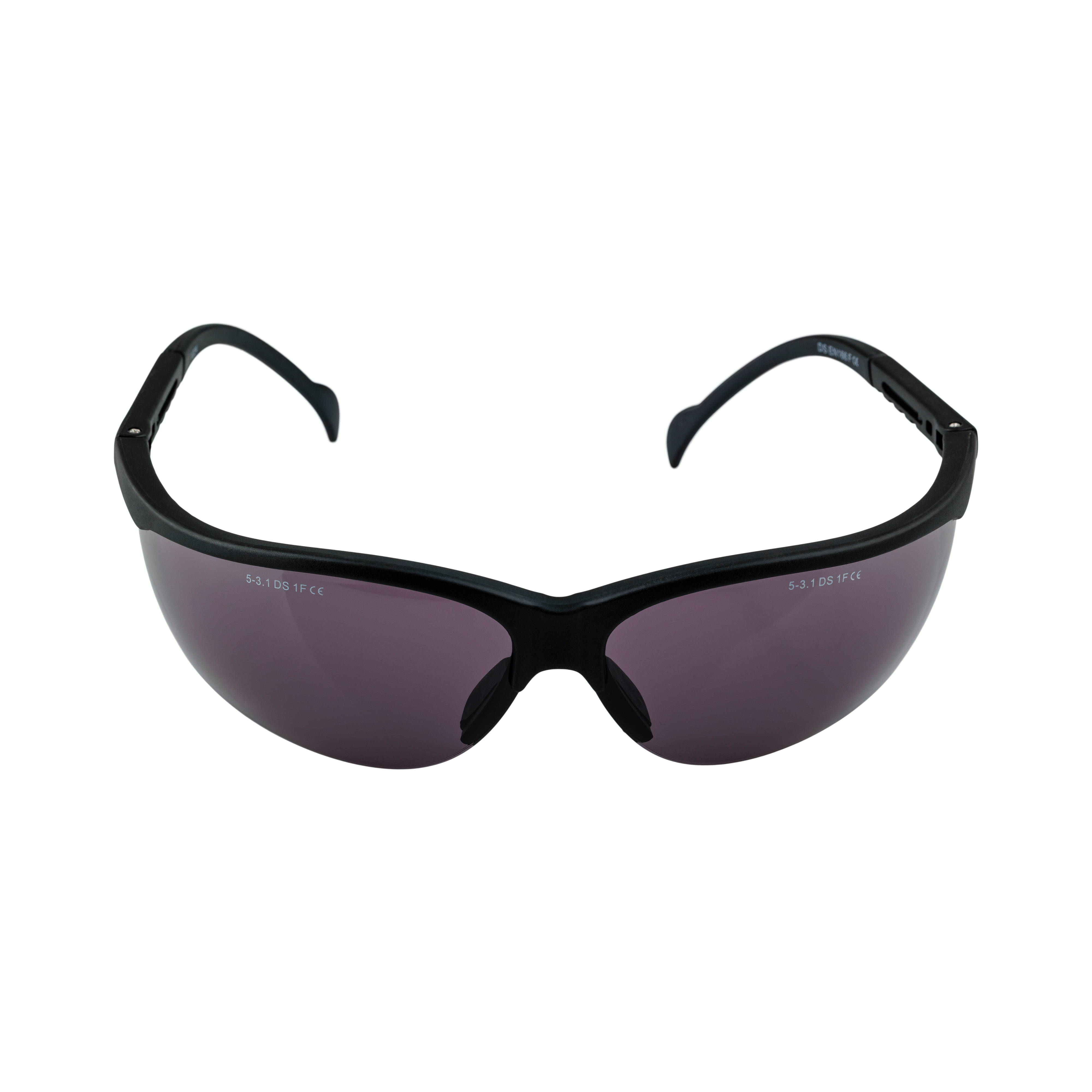 Antifog Black Safety Glasses with Adjustable Sides