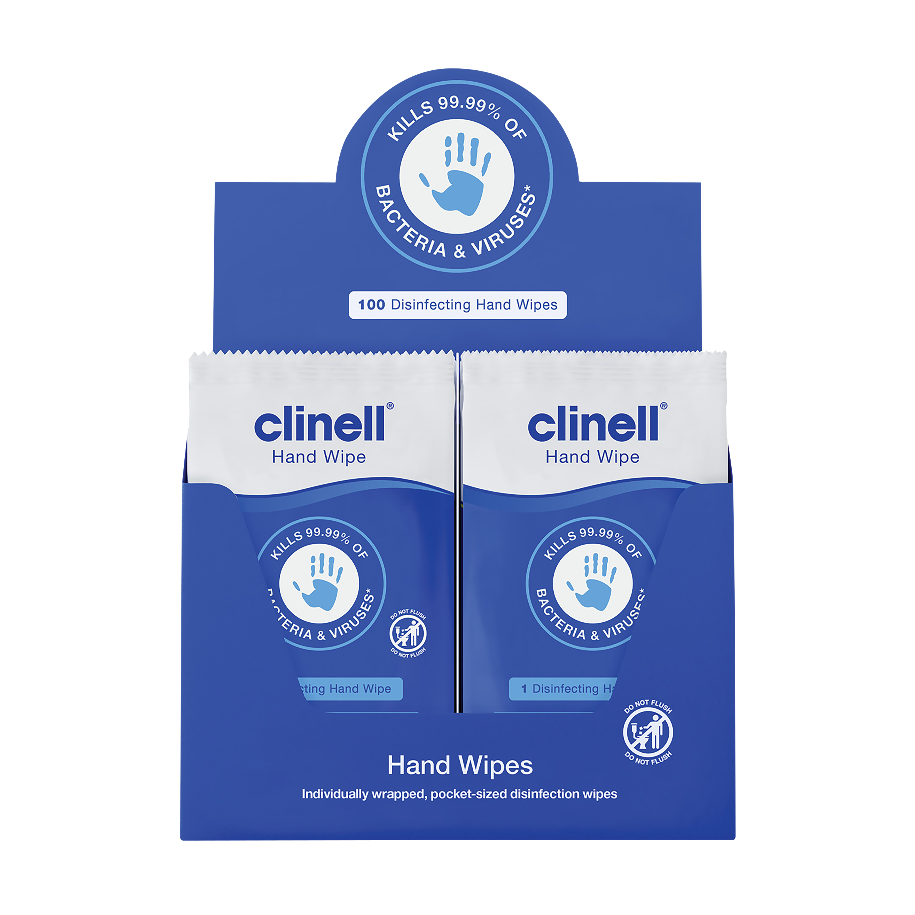 Clinell Antimicrobial Hand Wipes 100pk