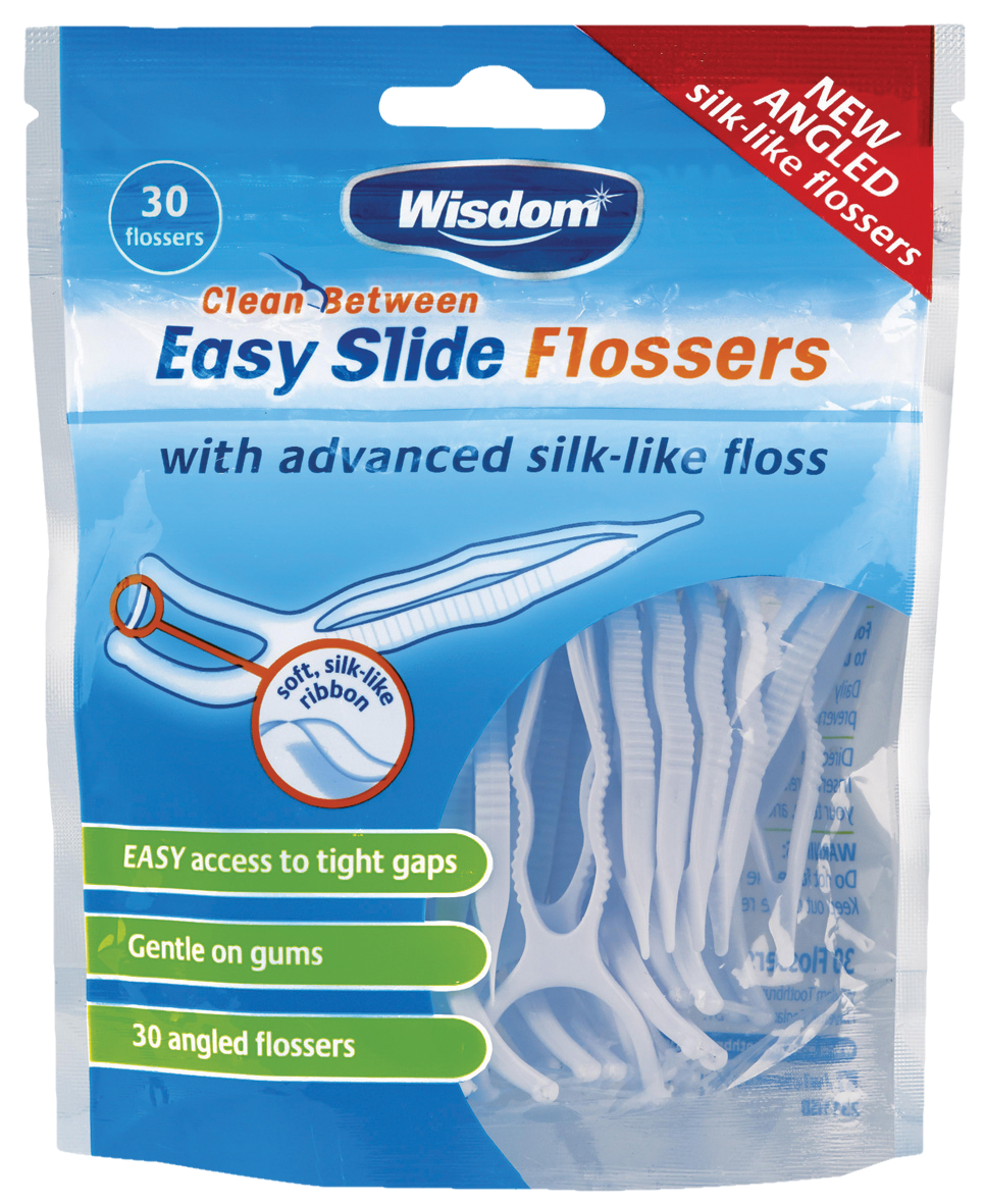 Wisdom Clean Between Easy Floss Y Harps 30s 5pk