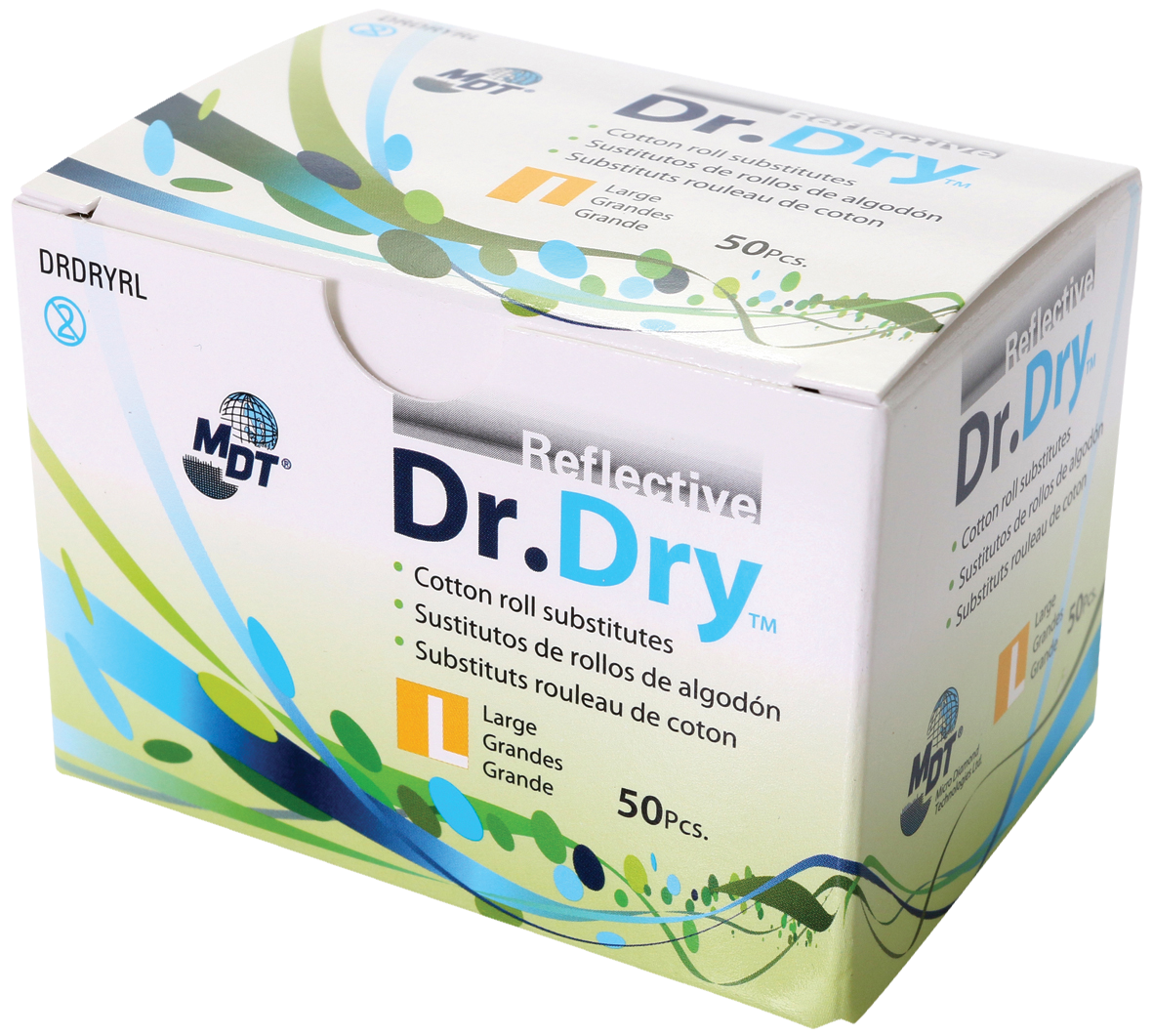 Dr Dry Saliva Absorbents Reflective Large 50pk
