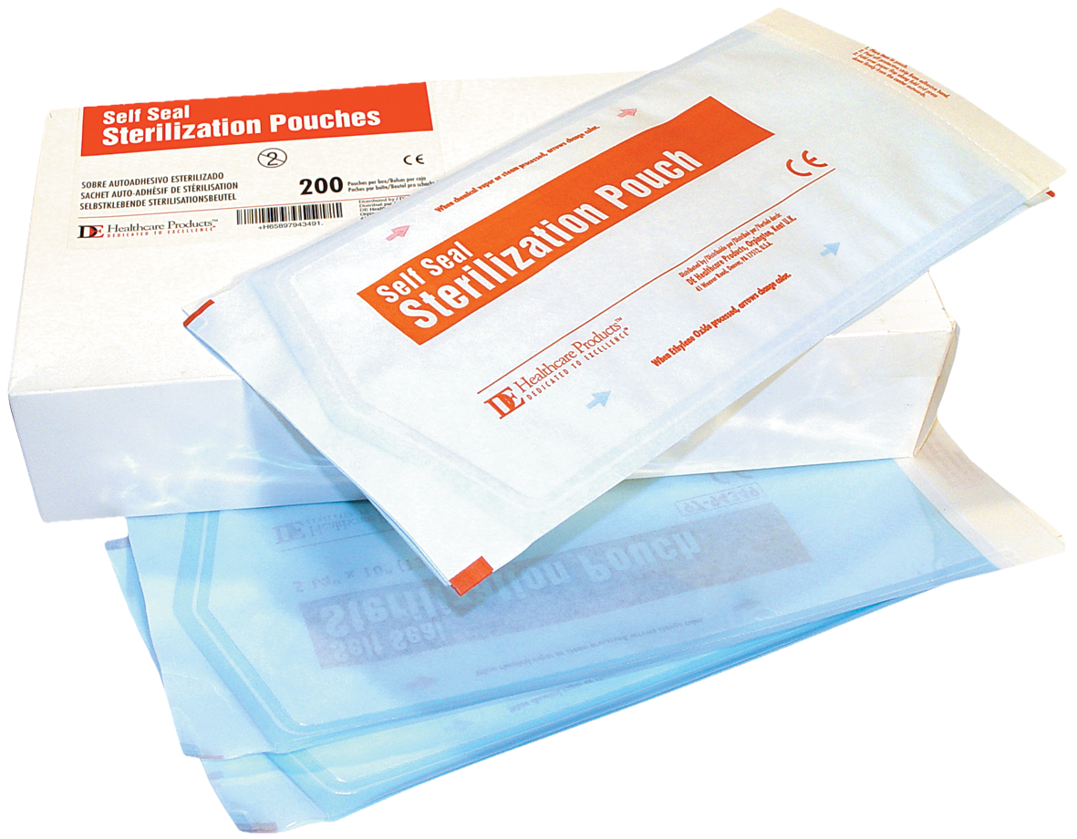 DEHP Sterilisation Selfseal Pouch 83x159mm 200pk