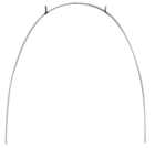Euroform Archwire Stainless Steel Posted .019 x .025 38mm 10pk