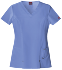 Dickies Xtreme Stretch 82851 Ladies V-Neck Top Blue M