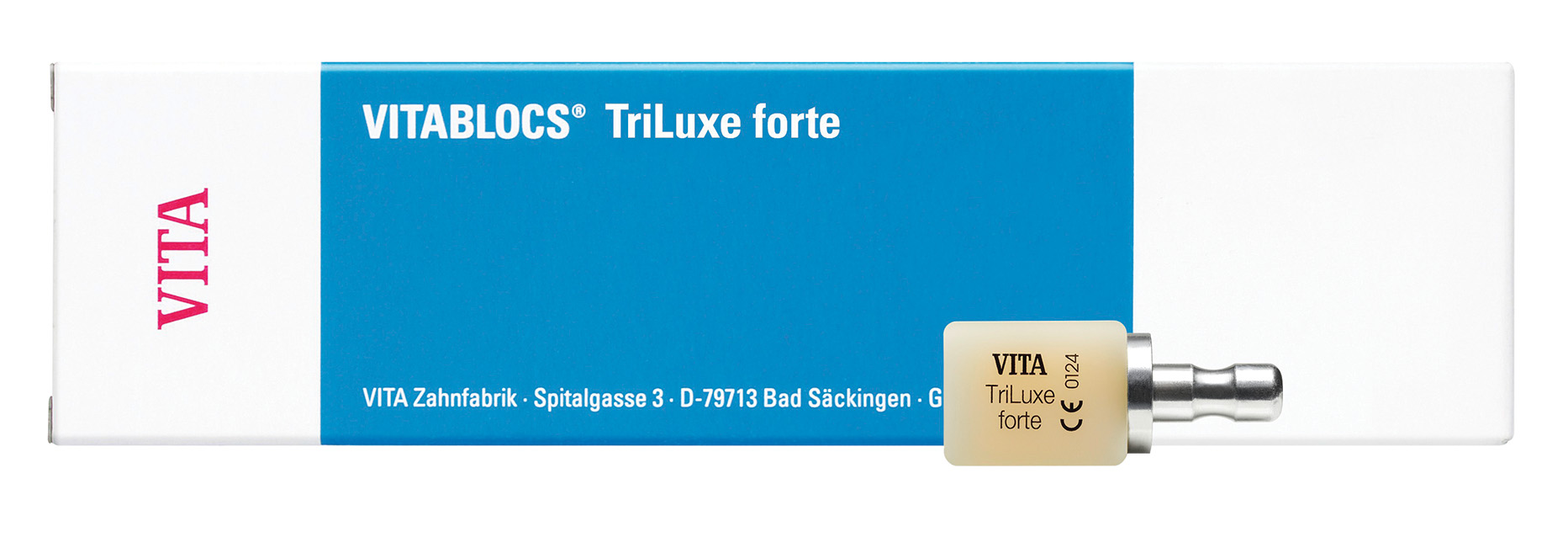 VITABLOCS Triluxe Forte CEREC/inLab Blocks Shade 1M2C Size TF-12 5pk