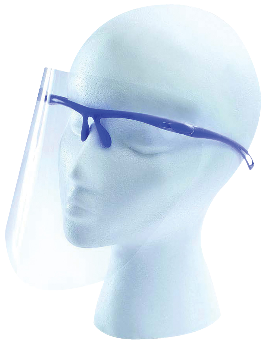 Face Shield Frame Blue + 12 Visors