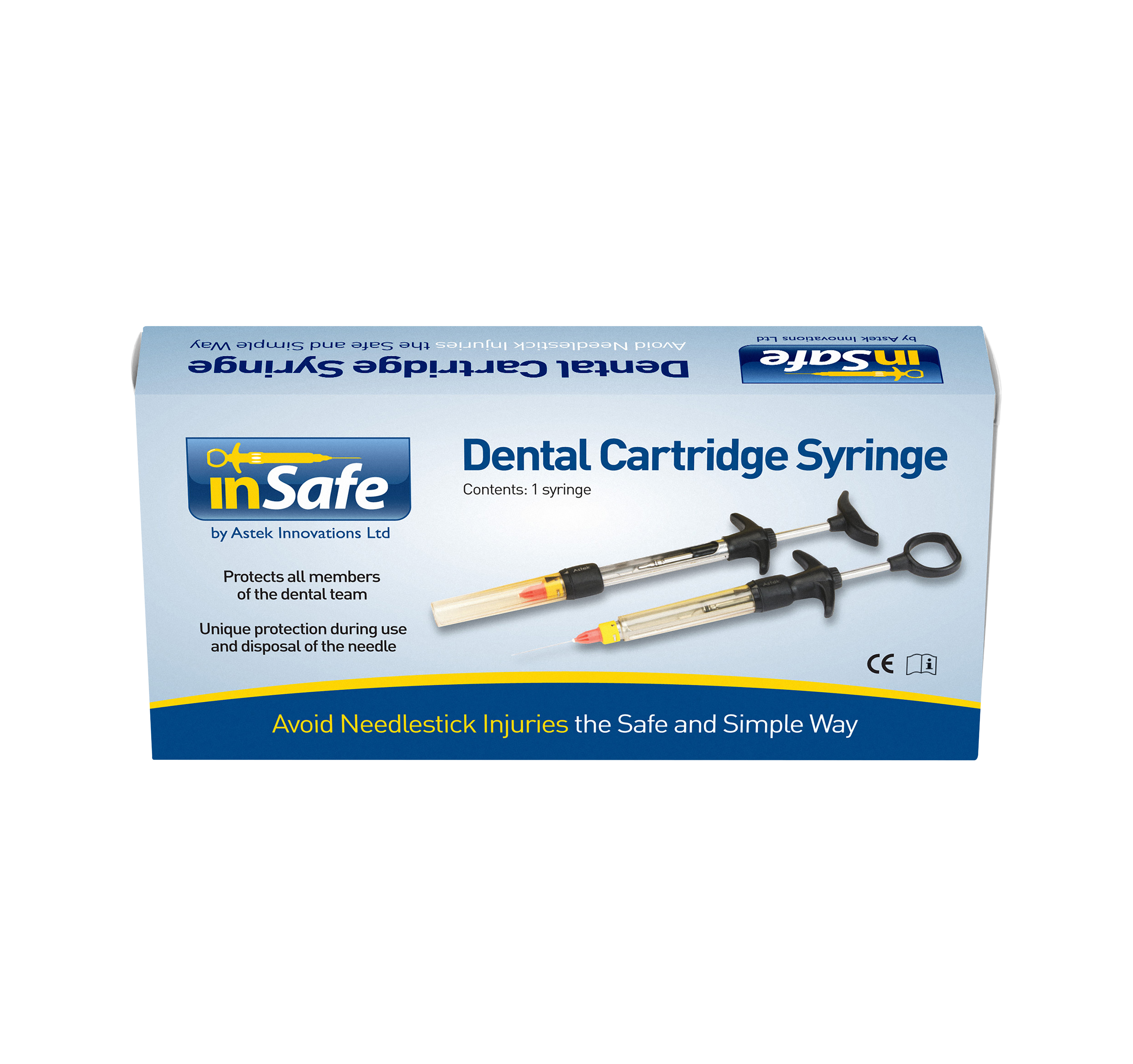 inSafe Syringe Kit 2.2ml O-Ring Asp Thumb Ring 3pk