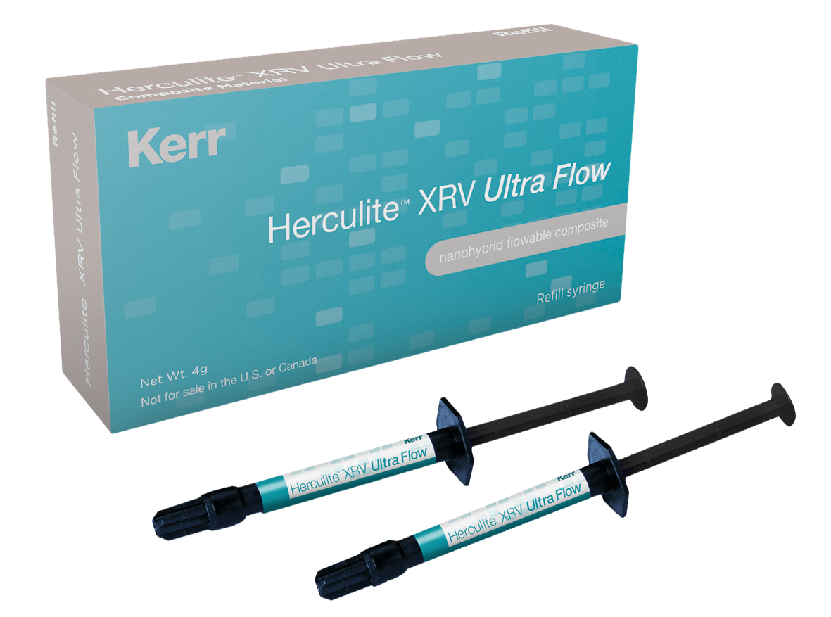 Kerr Herculite XRV Ultra Flowable Syringe 2g Opaque 2pk 220479 - Kent ...