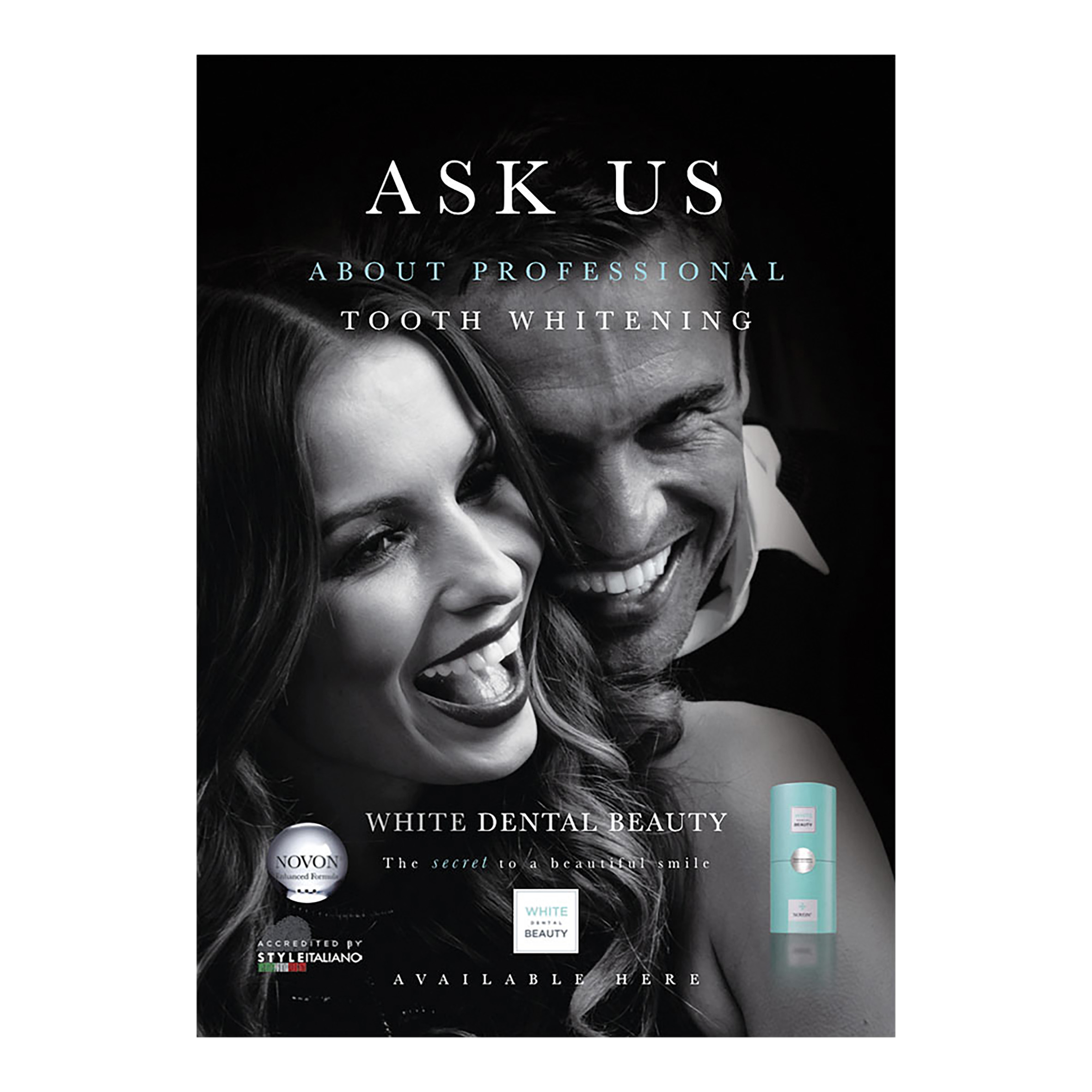 White Dental Beauty Poster People Faces