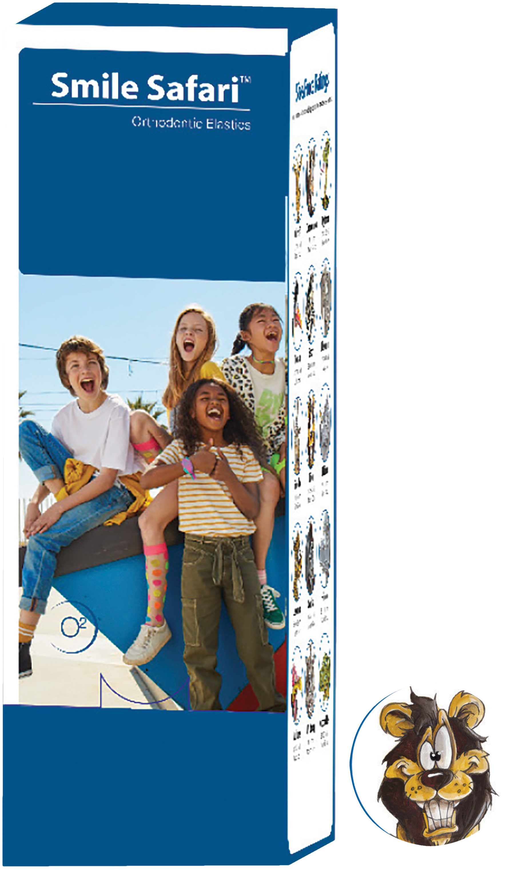 Smile Safari Elastic Medium Red Lion 4.5oz 6.4mm 50pk