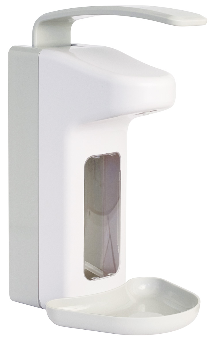 DEHP Dispenser for Hand Disinfection/Soaps 500ml Manual Operation - Wall Mounted