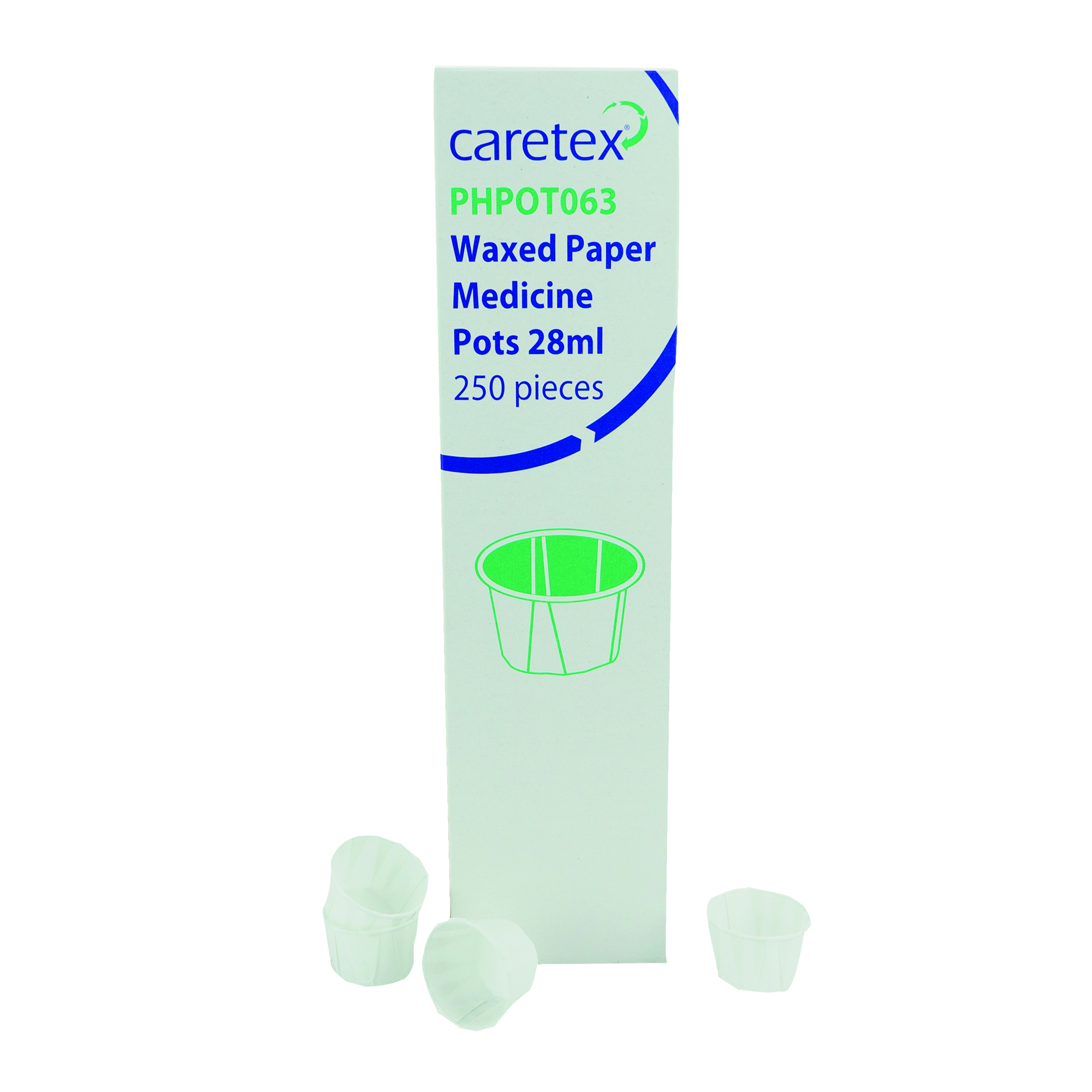 Waxed Paper Medicine Pot 28ml 250pk