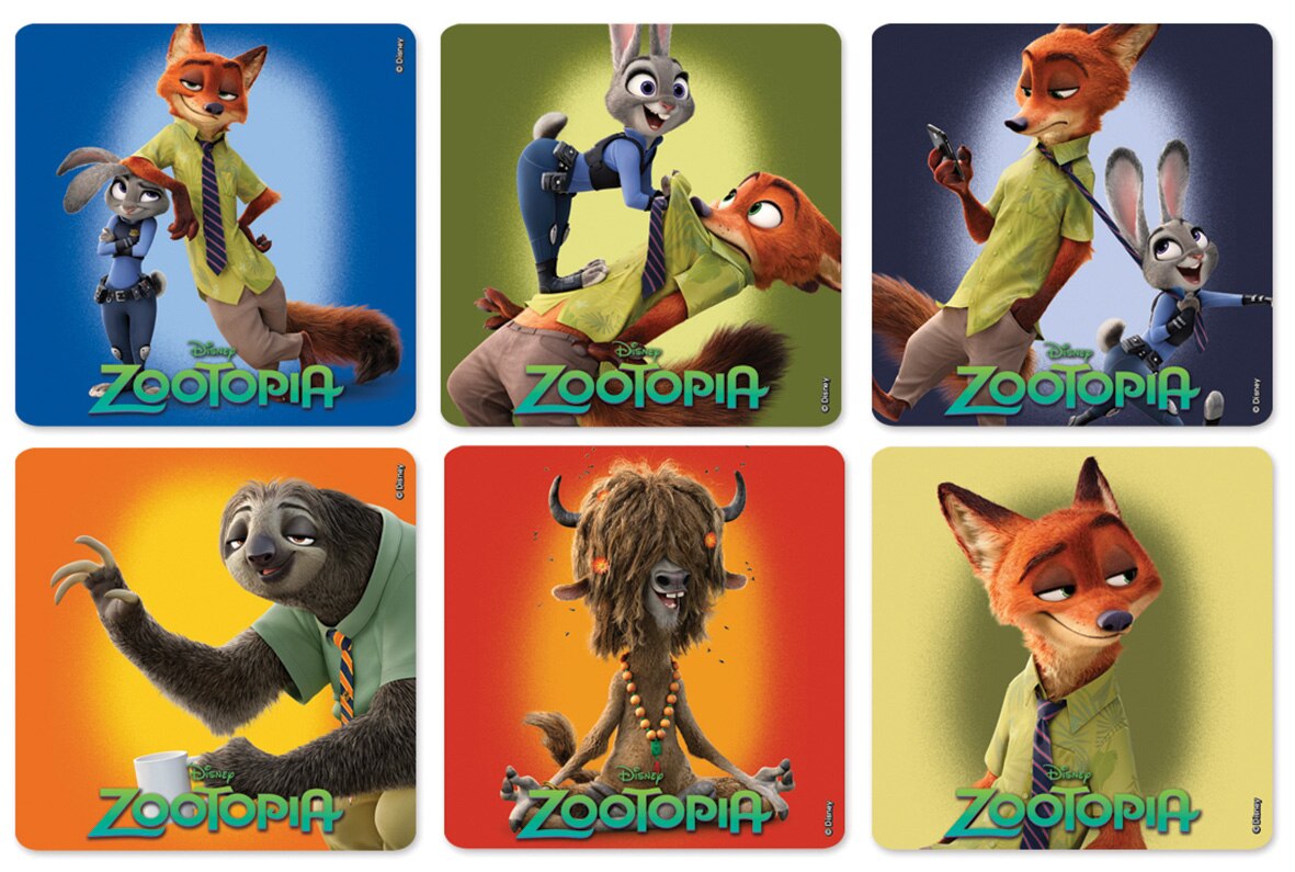 Stickers Zootopia 100pk