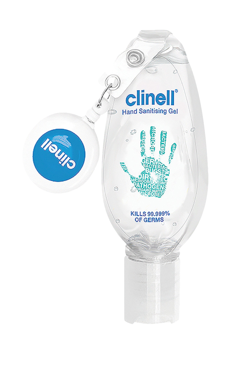 Clinell Hand Sanitiser Gel 50ml W/Retractable Clip