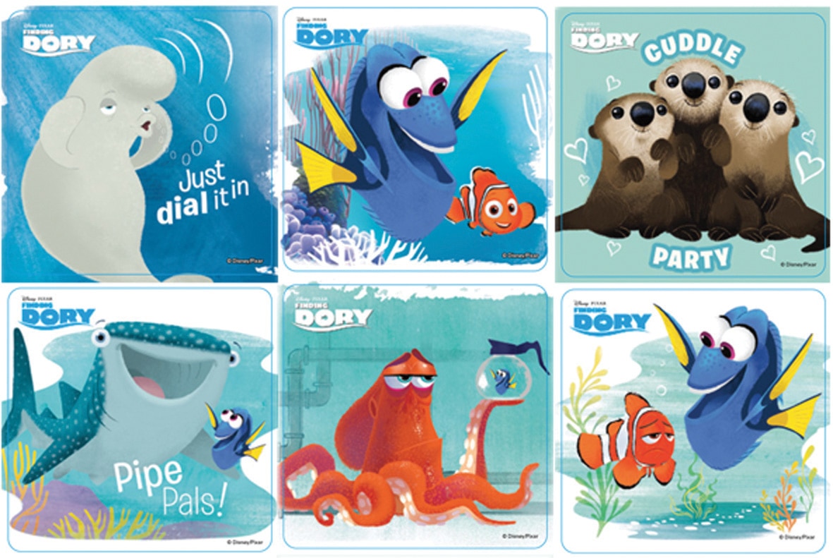 Stickers Finding Dory 100pk