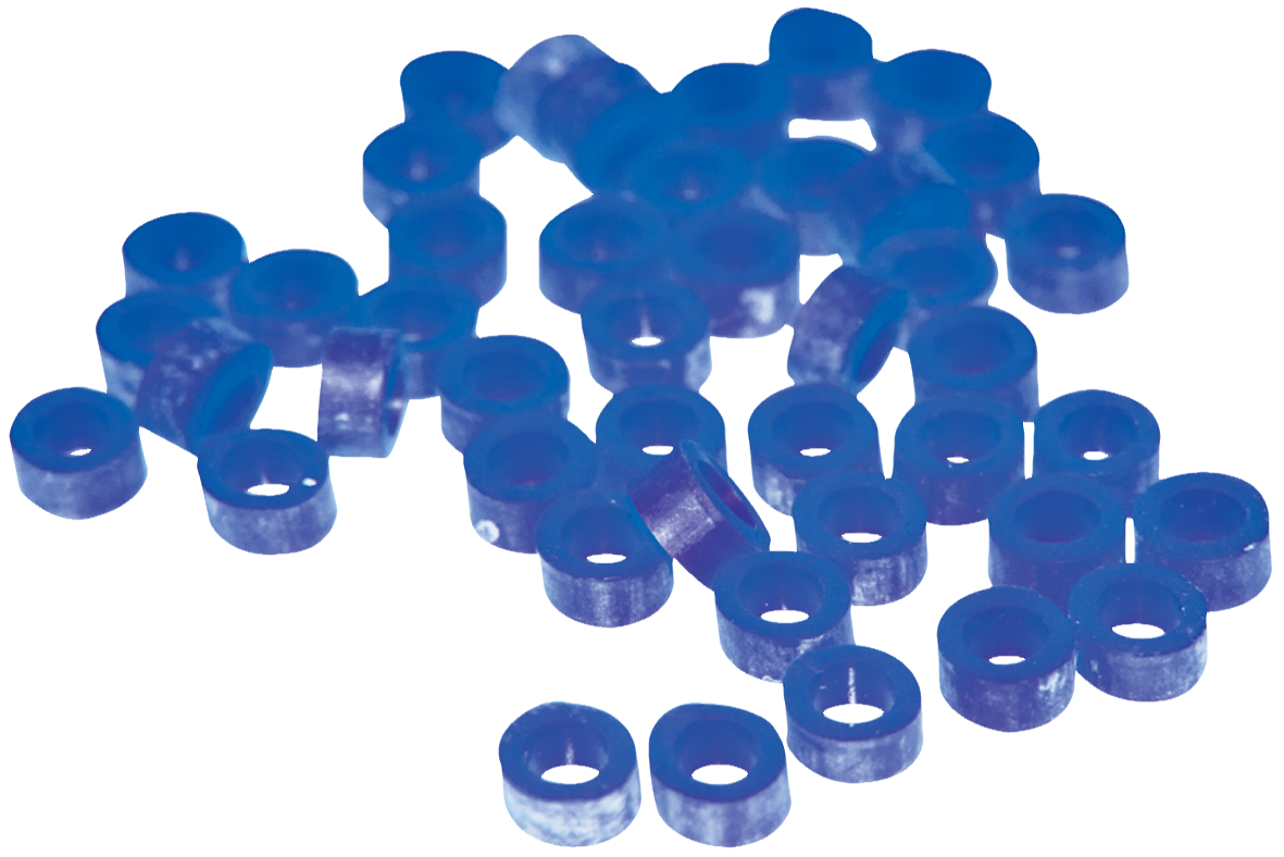 Instrument Code Rings Blue 50pk