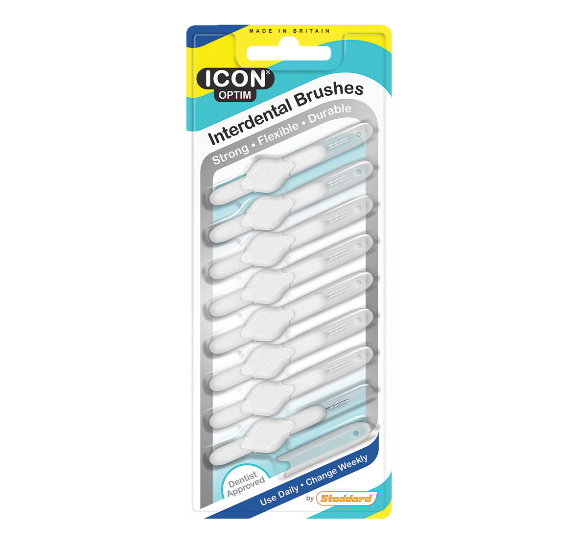 ICON OPTIM Interdental Brushes White SF 10x8pk