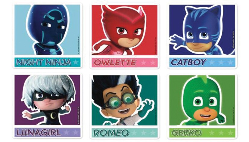 Stickers PJ Masks 100pk