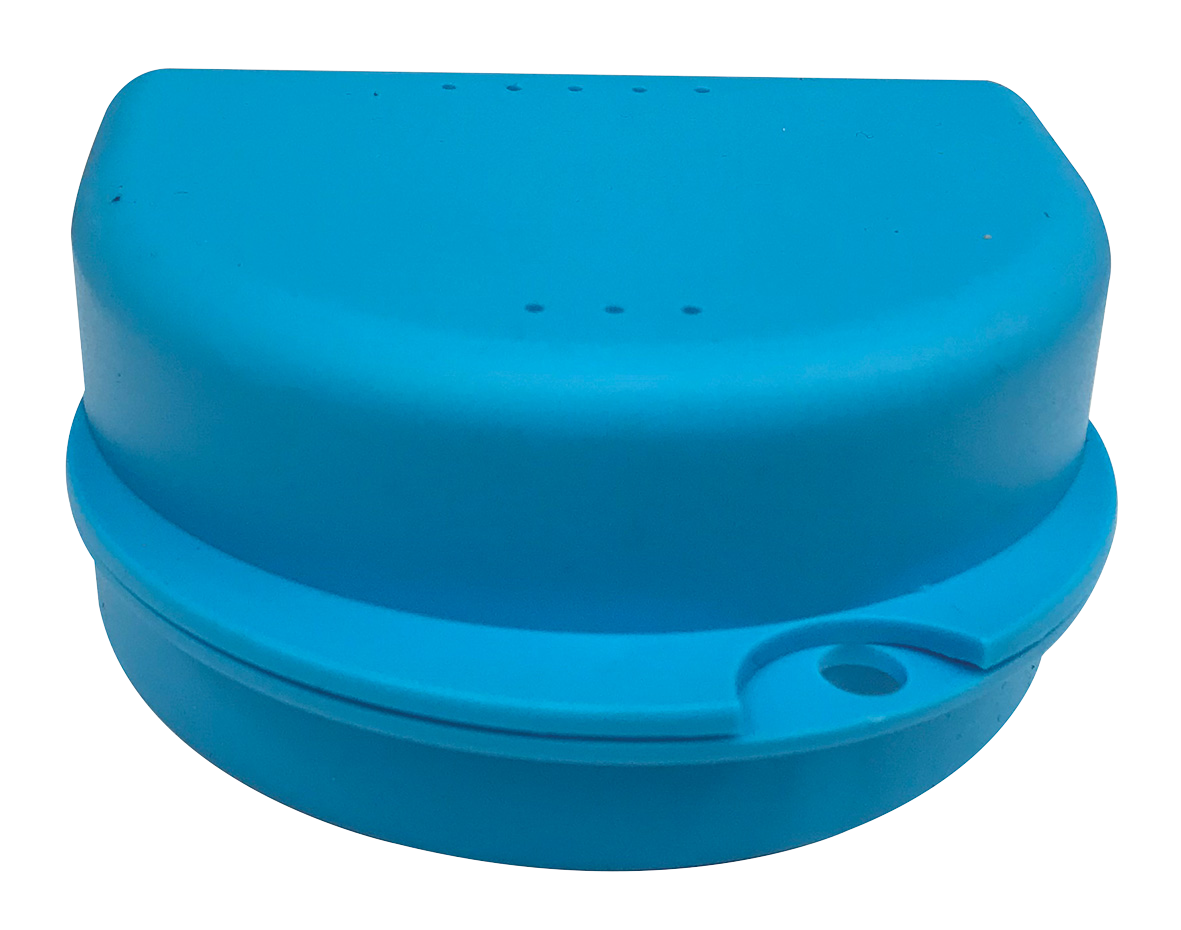 DEHP Mouthguard Container Blue