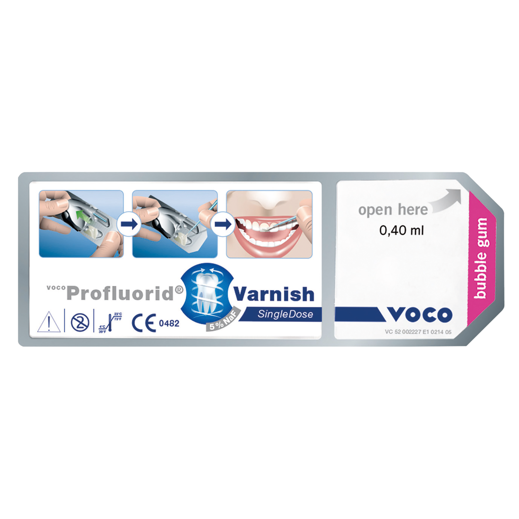 Profluorid Varnish S/Dose Bubblegum 0.40ml 50pk
