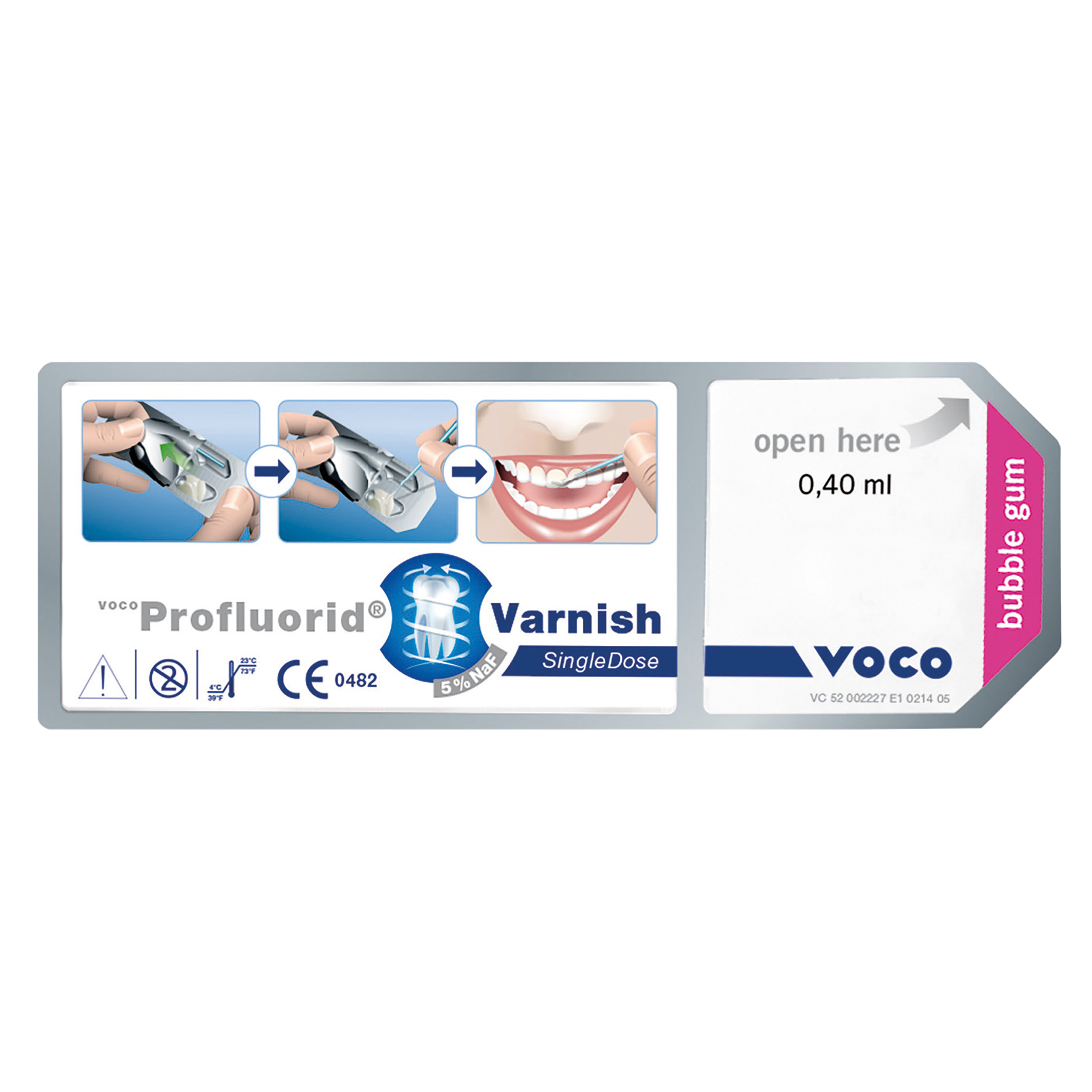 Profluorid Varnish S/Dose Bubblegum 0.40ml 200pk