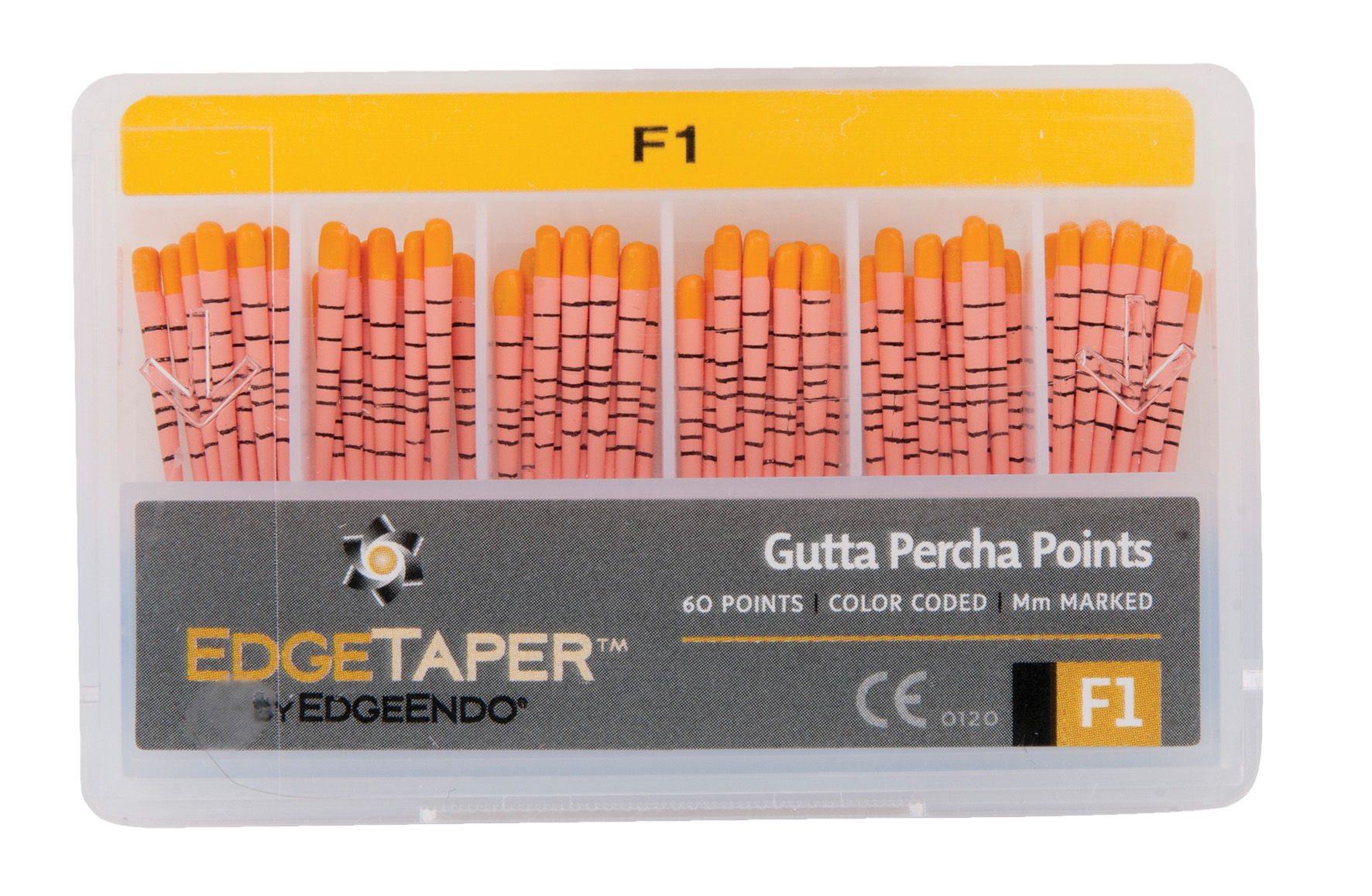 EdgeTaper Gutta Percha Point Size F1 60pk