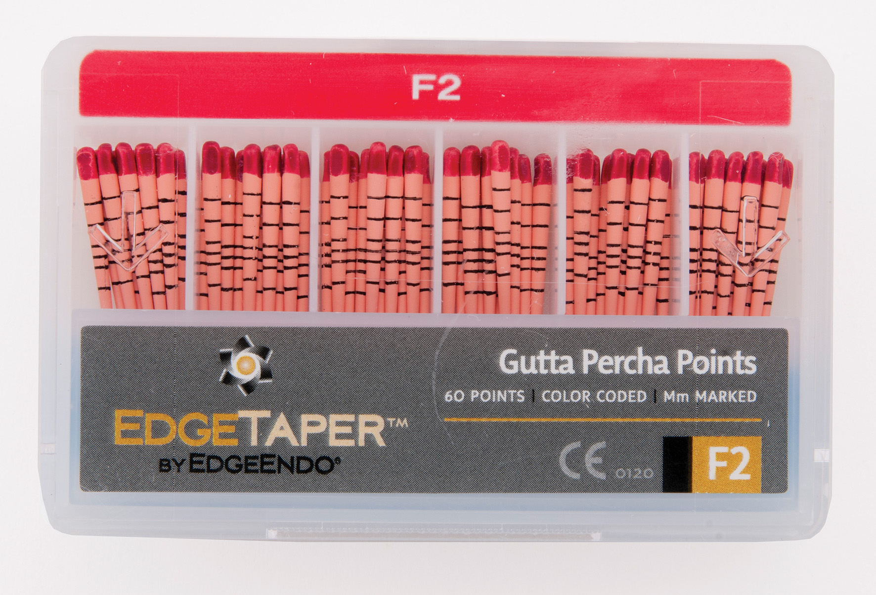 EdgeTaper Gutta Percha Point Size F2 60pk