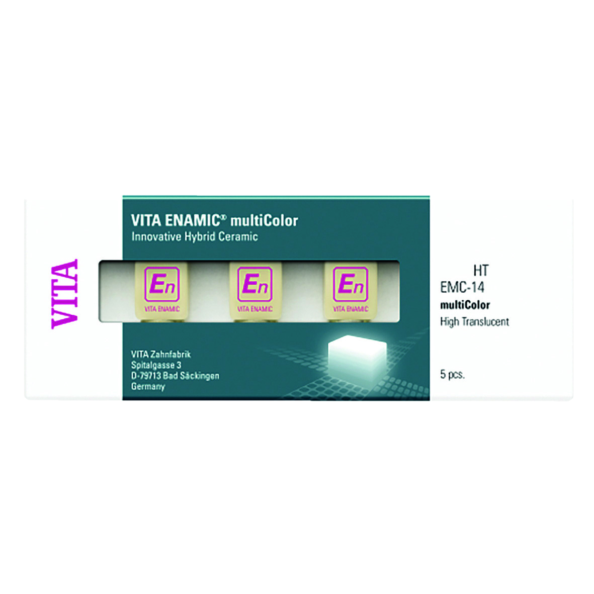 ENAMIC MultiColour CEREC/inLab 1M1 (HT) High Translucency EMC-14 5pk