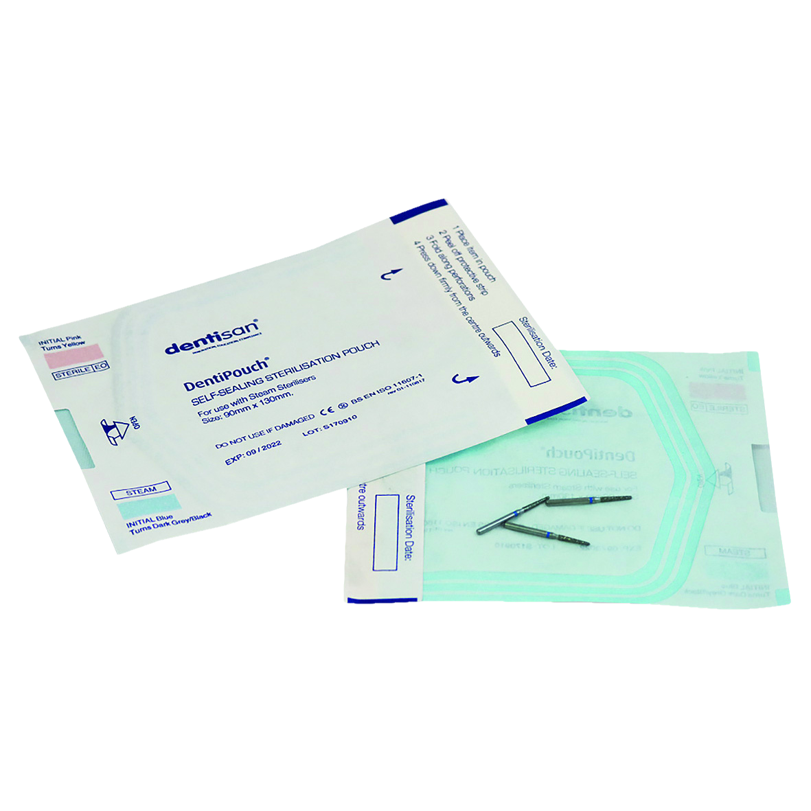 DentiPouch Self-Sealing 90 x 130mm 200pk