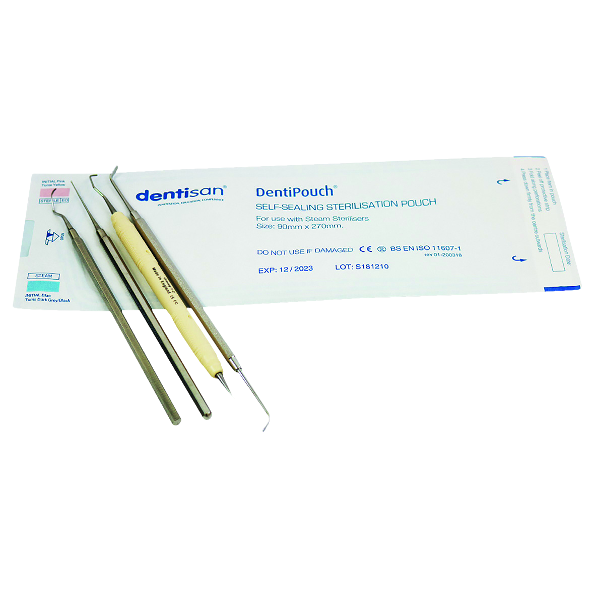 DentiPouch Self-Sealing 90 x 270mm 200pk