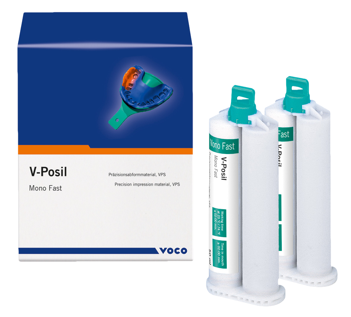 V-Posil Mono Fast Cartridge 50ml 2pk