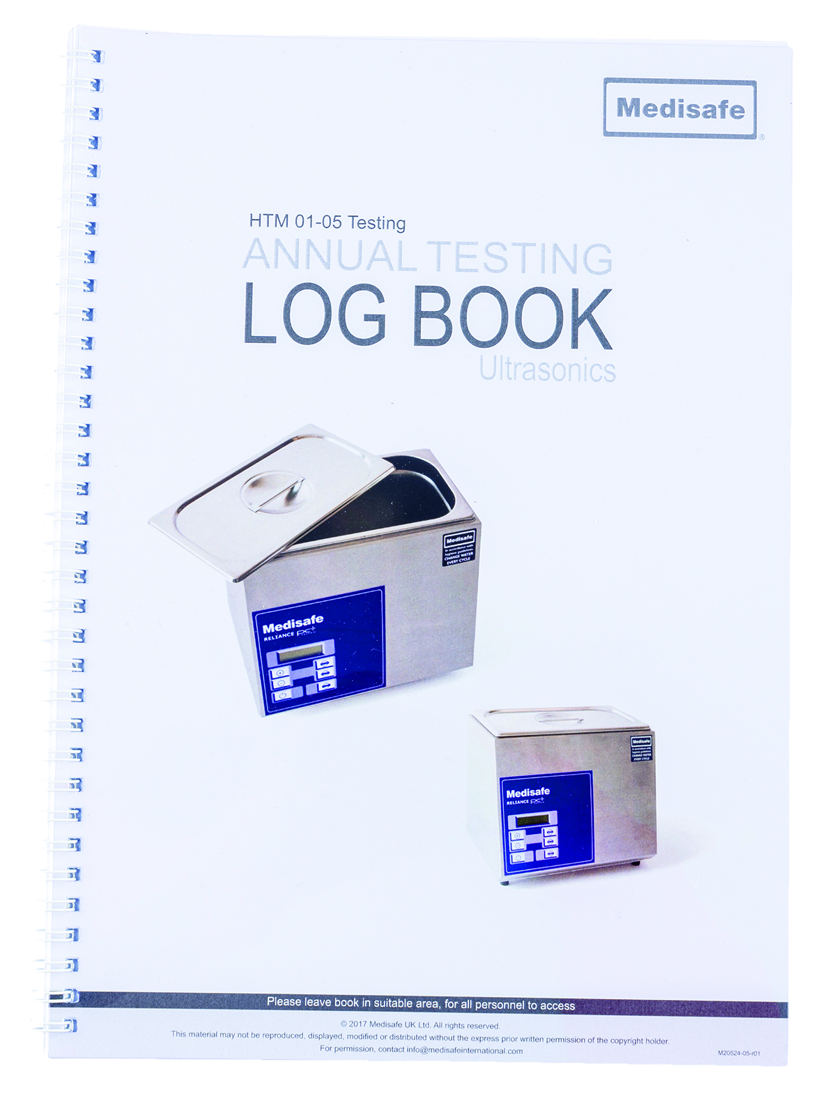 Ultrasonic HTM0105 Annual Log Book