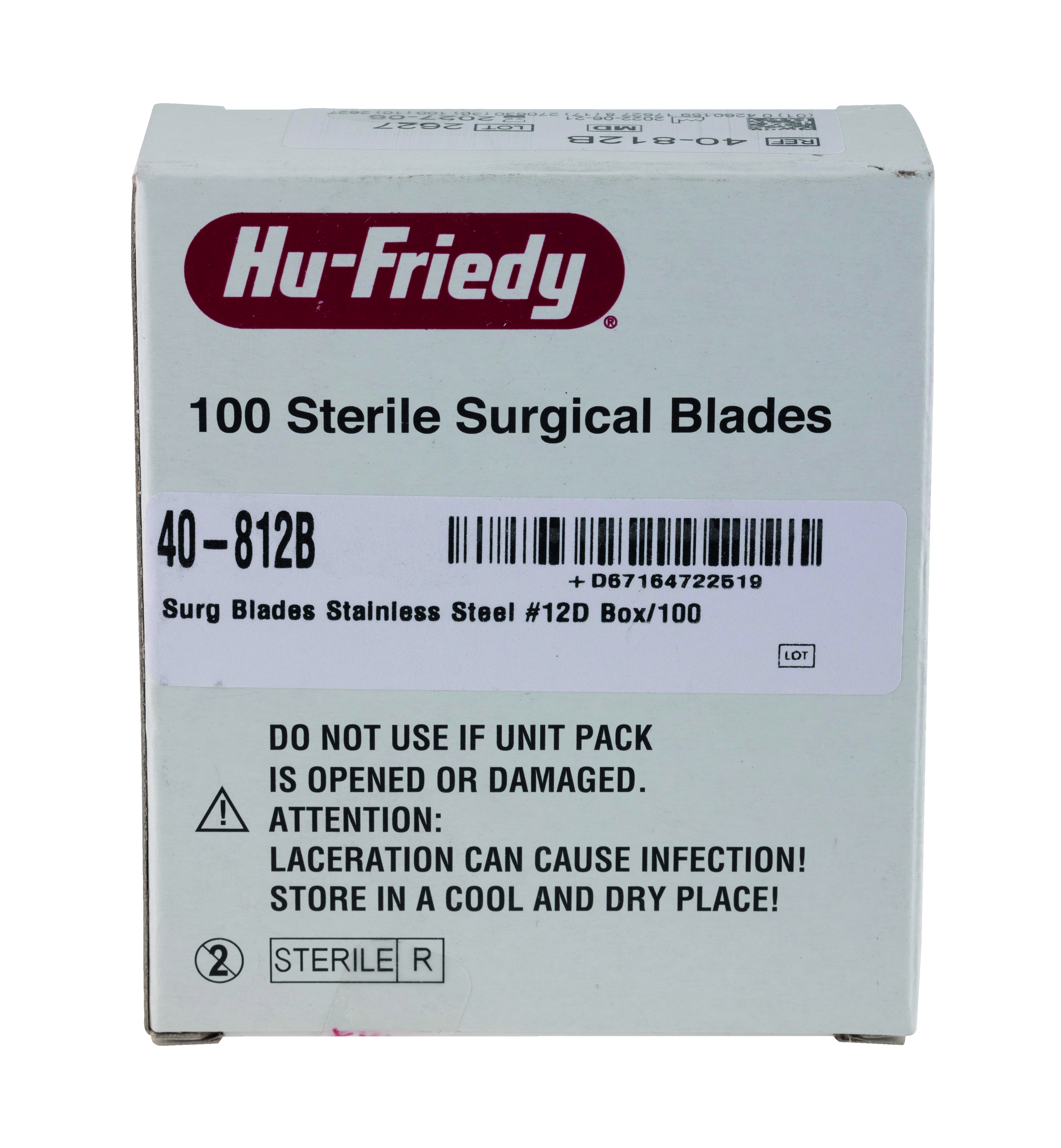 Sterile Scalpel Blades No 12D 100pk