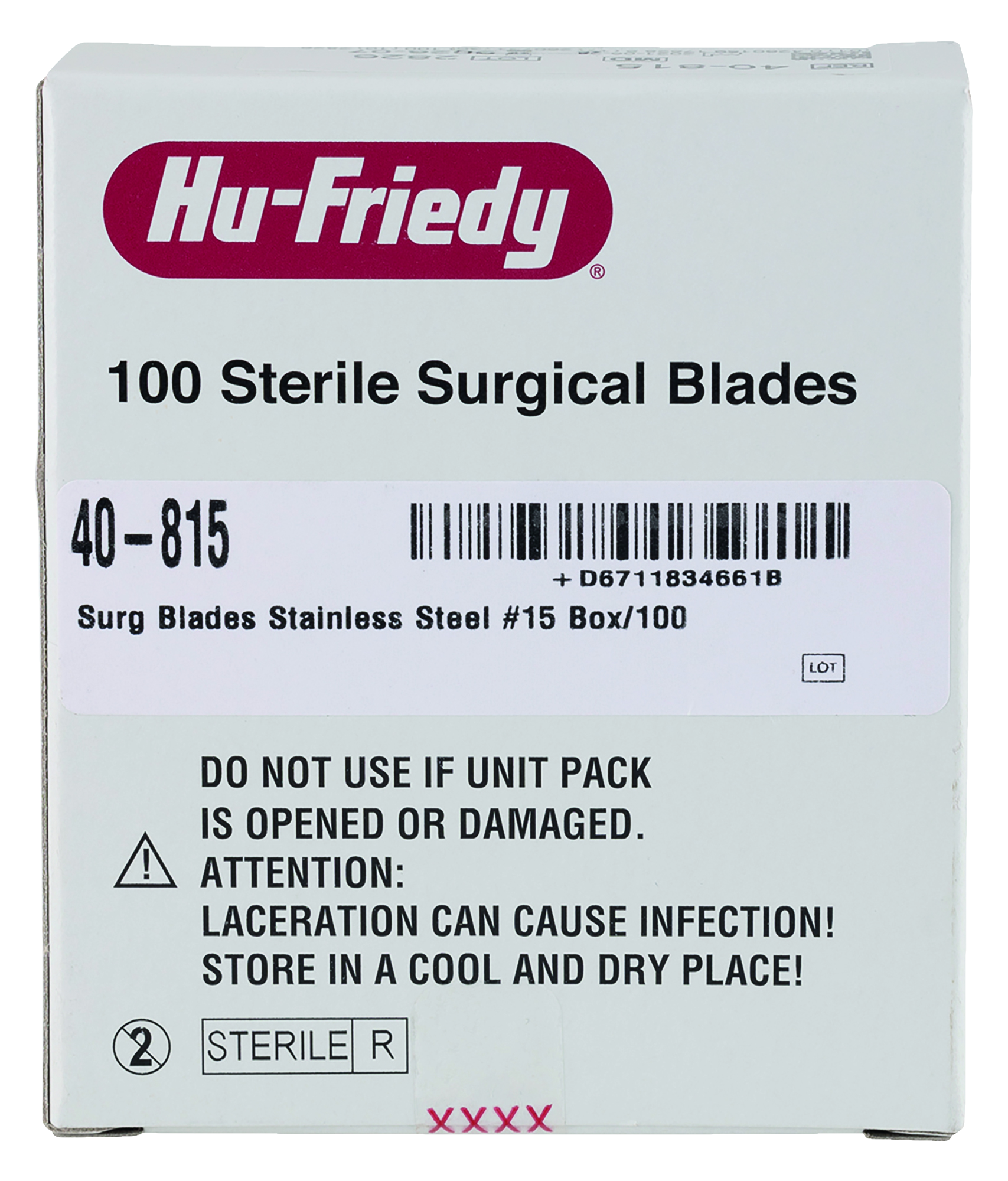 Sterile Scalpel Blades No 15 100pk