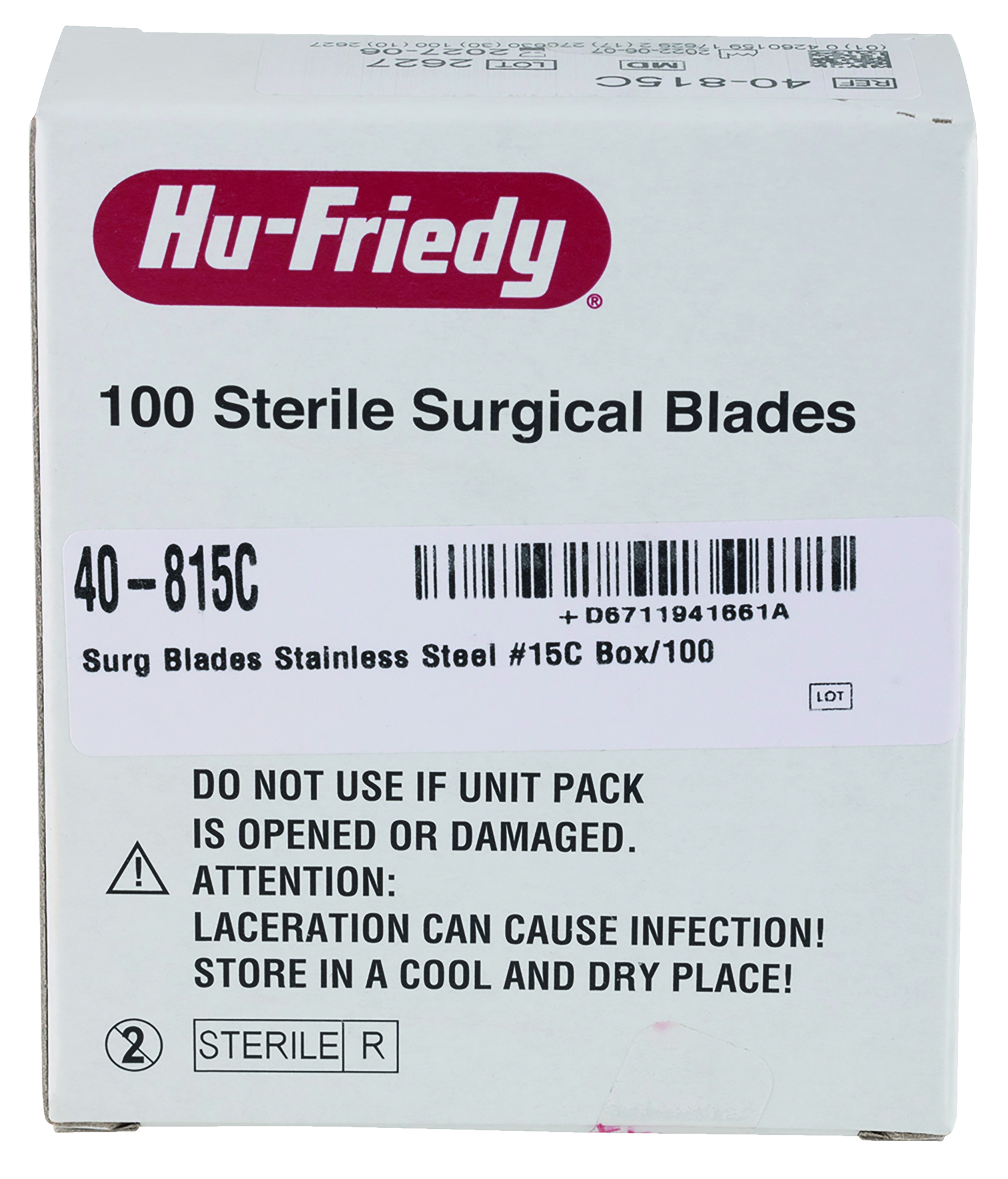 Sterile Scalpel Blades No 15C 100pk