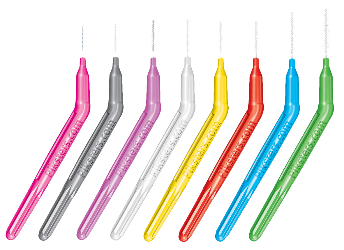 Acclean Interdental Angle Brush Size 1 Purple 35pk  (ISO 1 - Wire 0.45 - PHD 0.8mm)