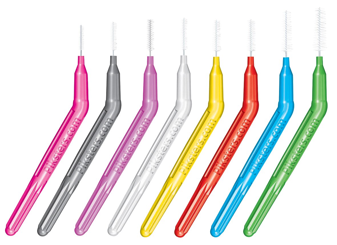 Acclean Interdental Angle Brush Size 3 Yellow 35pk (ISO 2 - Wire 0.52 - PHD 0.9mm - Tapered width)