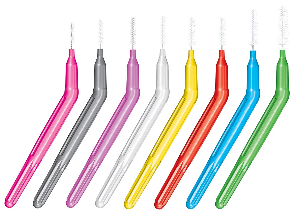 Acclean Interdental Angle Brush Size 6 Green 35pk Tapered  (ISO 4 - Wire 0.63 - PHD 1.4mm)