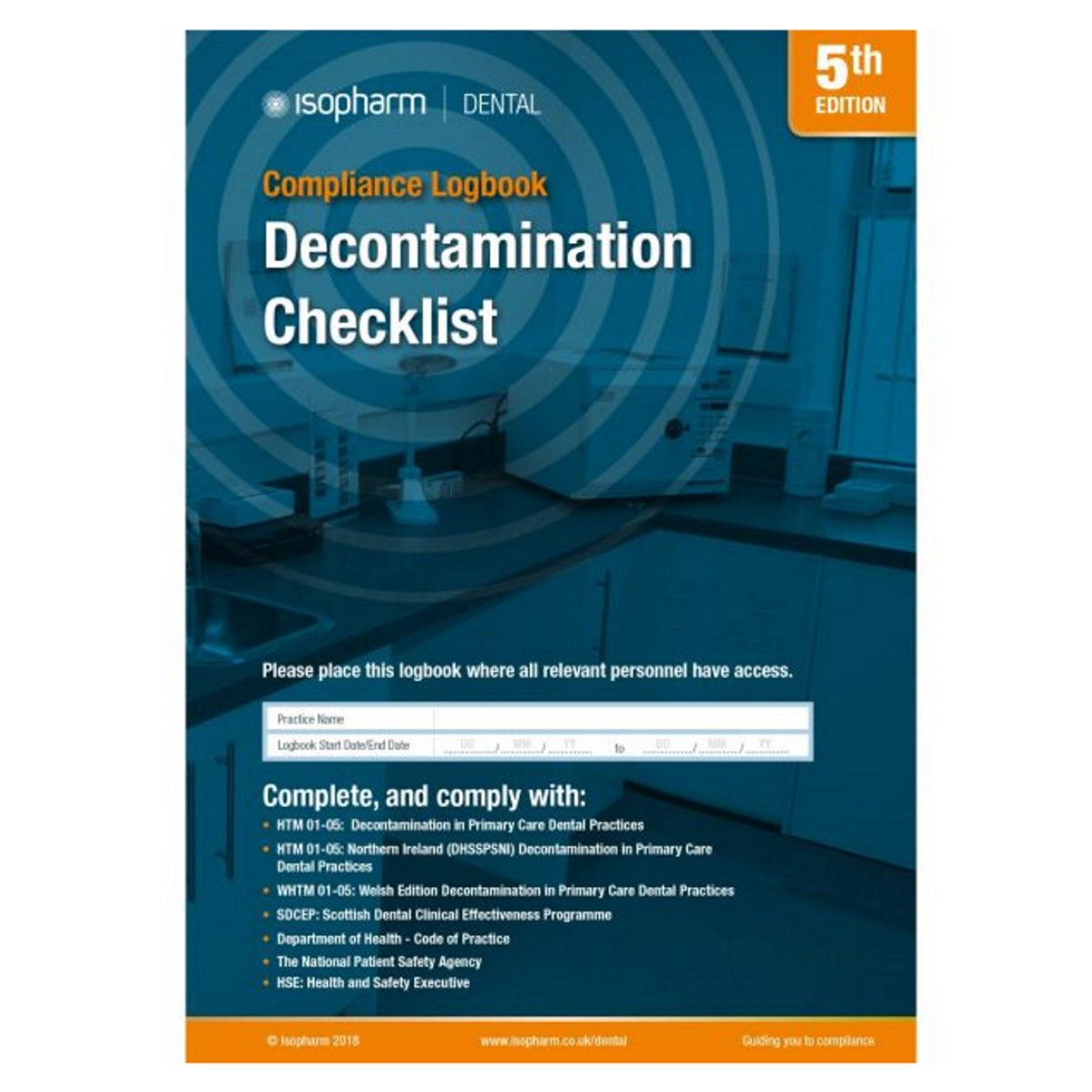 Decontamination Checklist Compliance Logbook