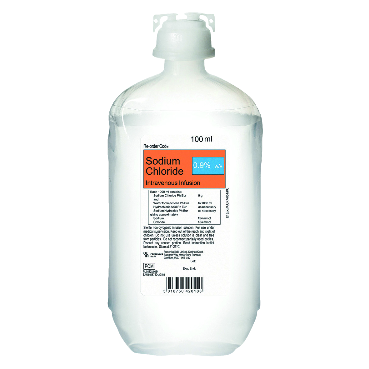 Sodium Chloride 0.9% IV Infusion Kabipac 100ml