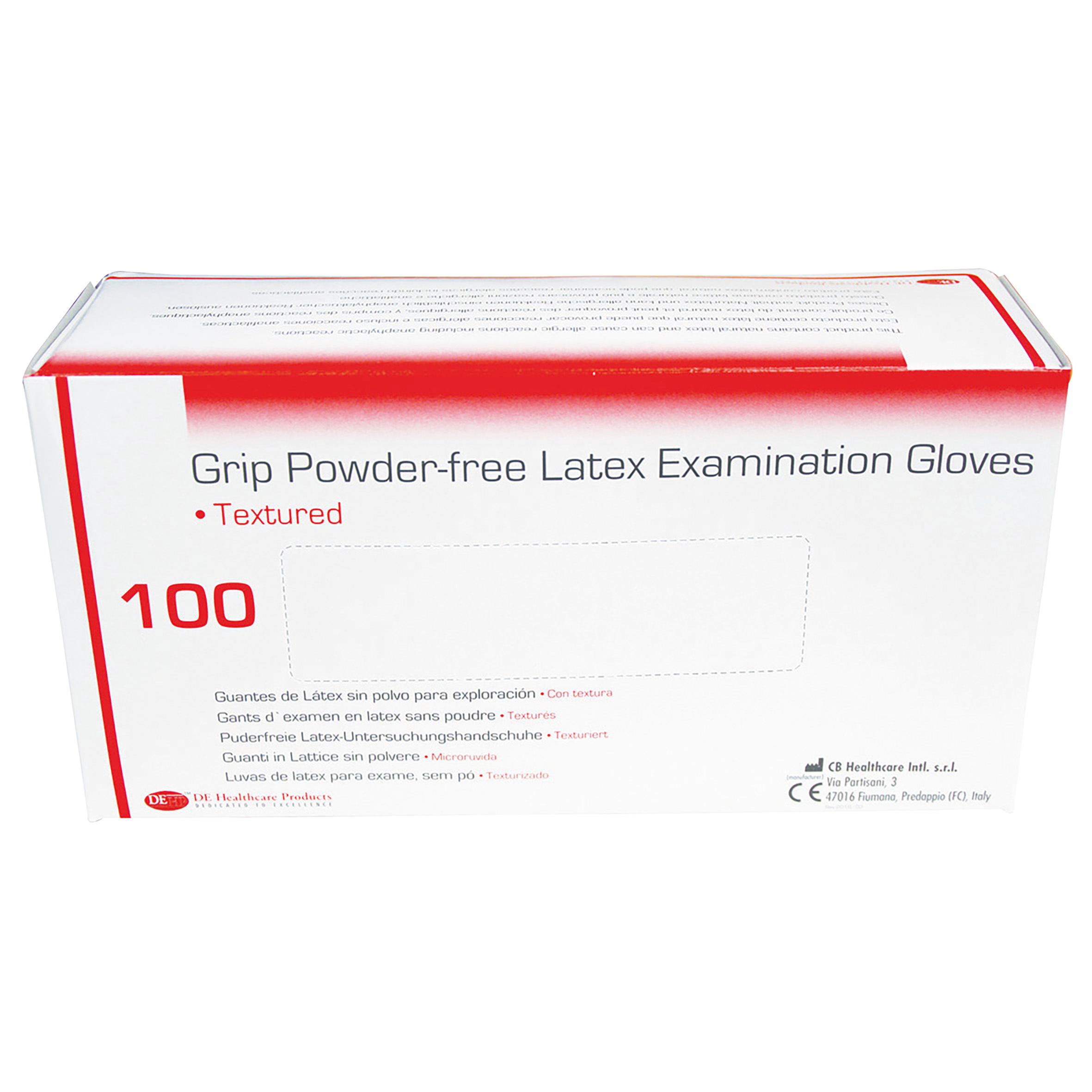 DEHP Gloves Latex Grip Powder-Free Large 100pk