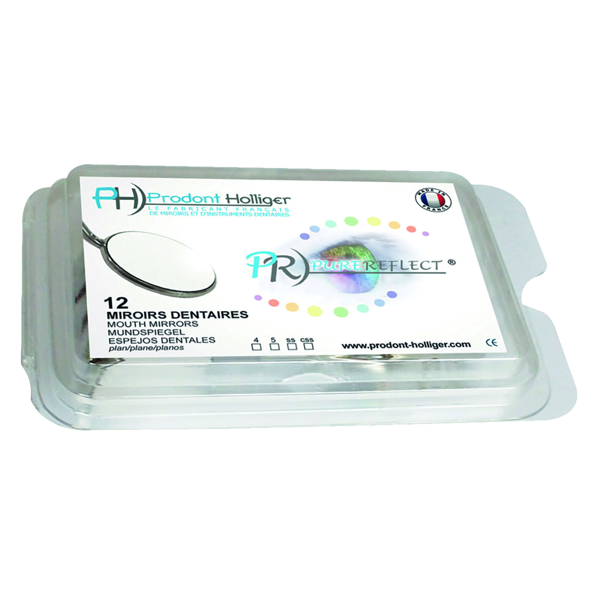 Pure Reflect Mouth Mirror No0 14mm 12pk