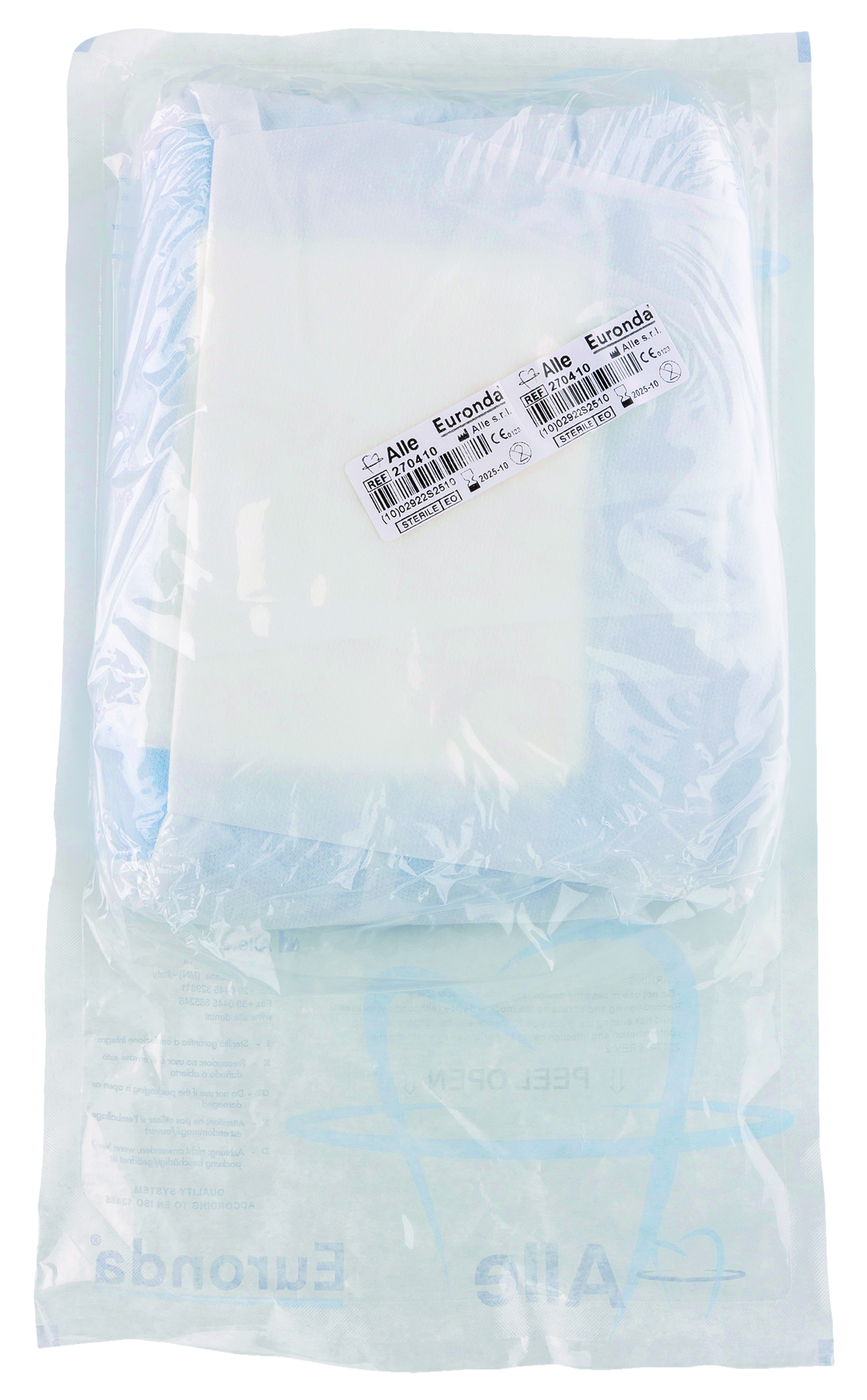 Spunlace Gown Sterile Blue Size X-Large 12pk