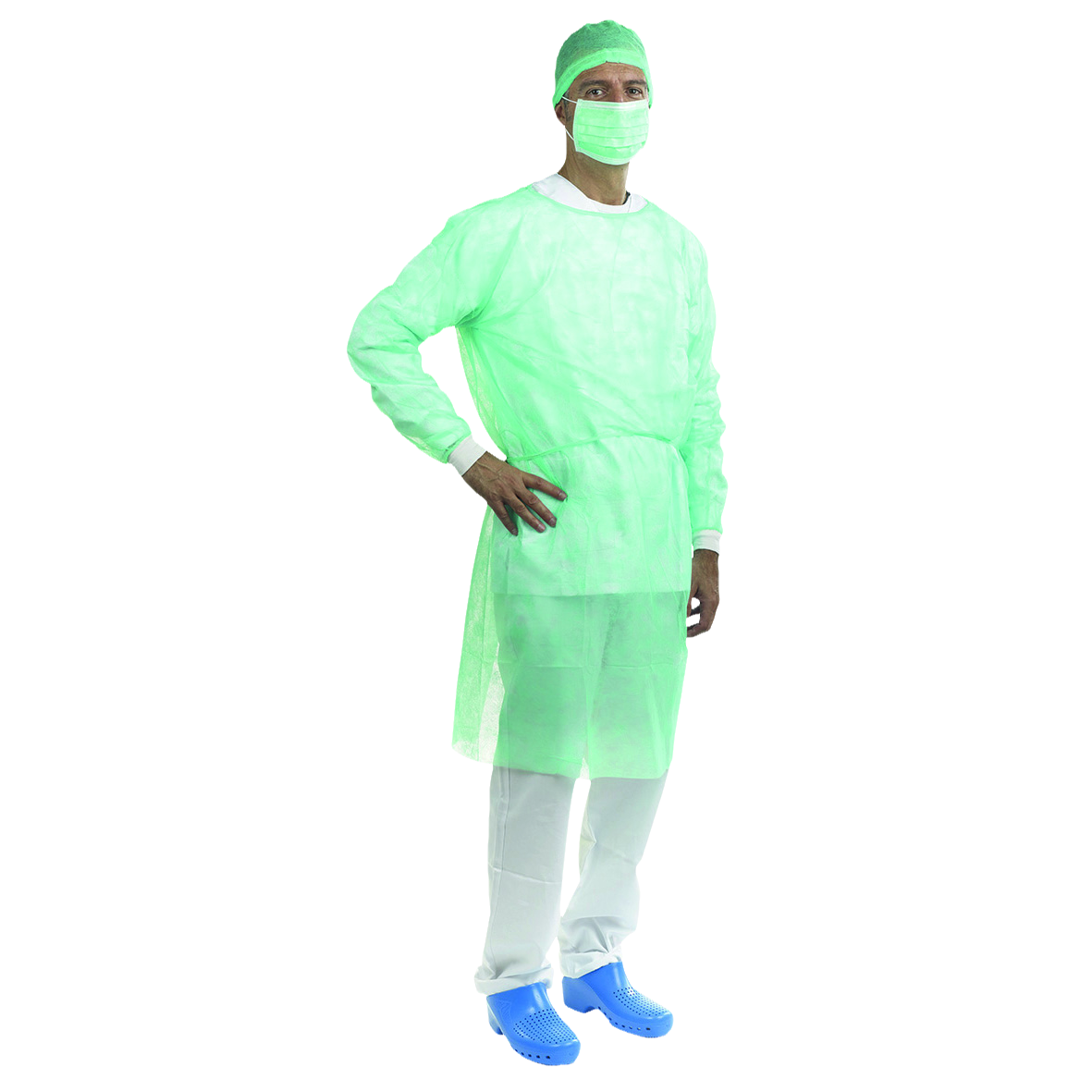 Water-Repellent Gown Non-Sterile Green 50pk
