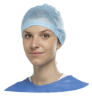 Water-Repellent Cap Non-Sterile Light Blue 100pk